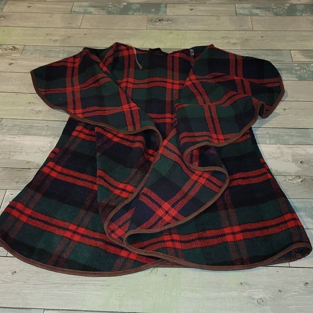 Peach Love California Plaid Vest sz Small